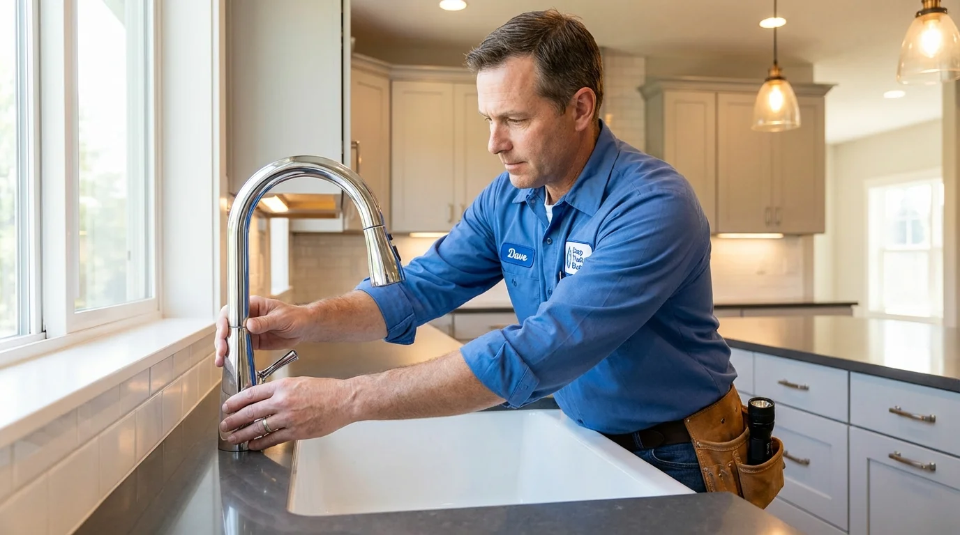 Kitchen faucet installation by Johns Plumbing LLC in Nanuet