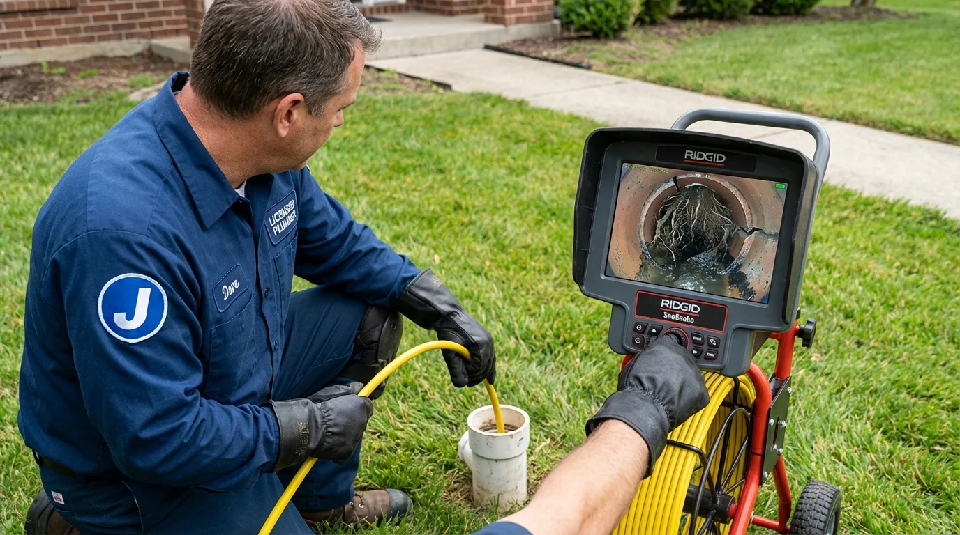 Sewer camera inspection being performed by Johns Plumbing LLC in Nanuet